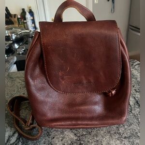 Portland Leather Backpack 'ALMOST PERFECT' BUCKET BACKPACK